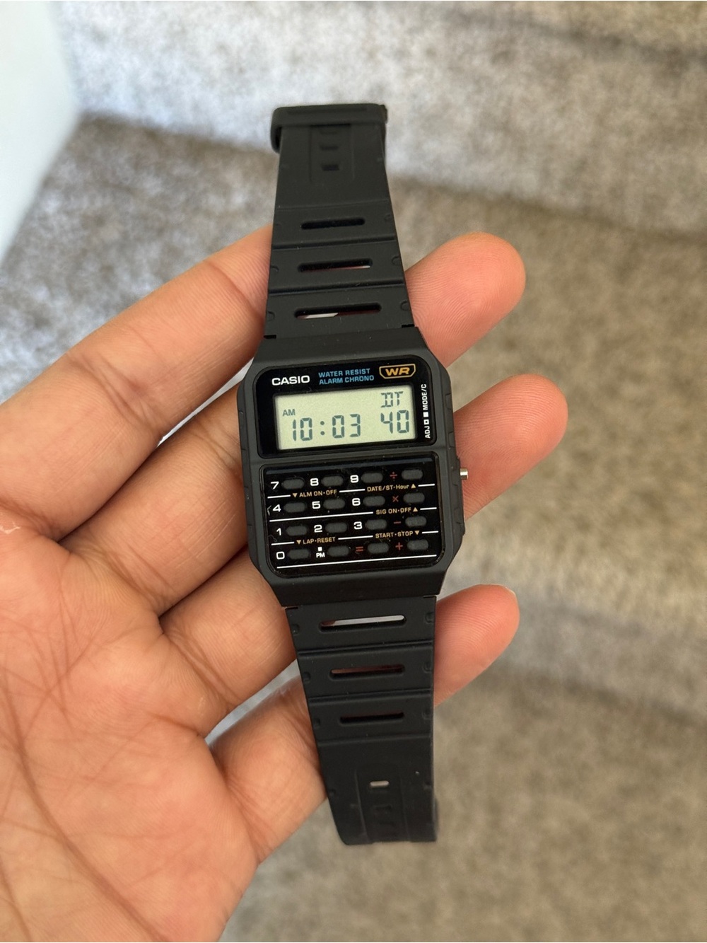 Casio Vintage Calculator Digital trendy Watch unisex - Picture 7 of 8